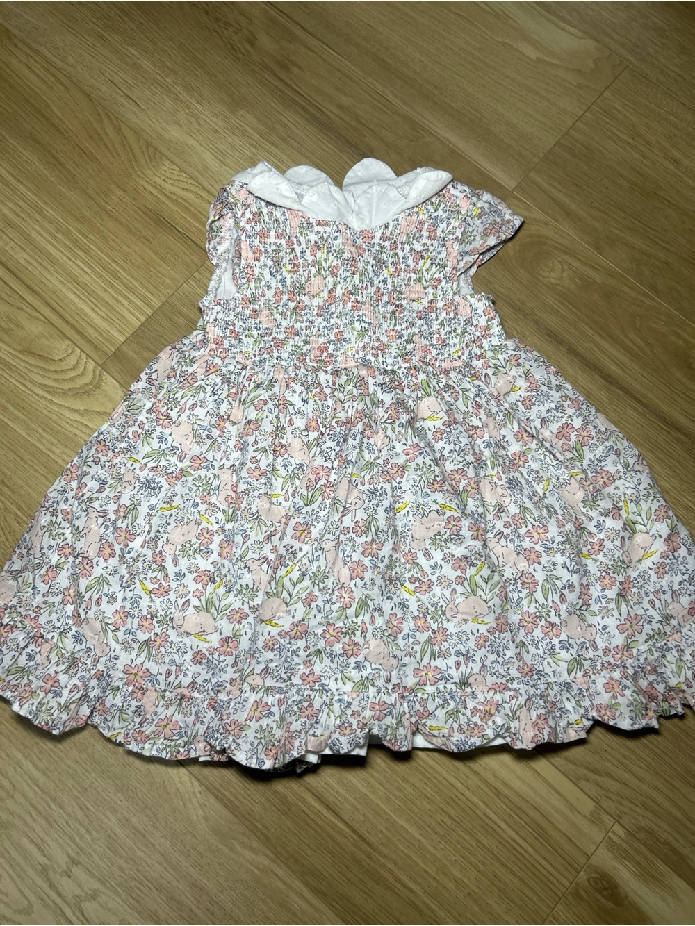 Haute Hippie White Dress with Pink and Green Floral Print
